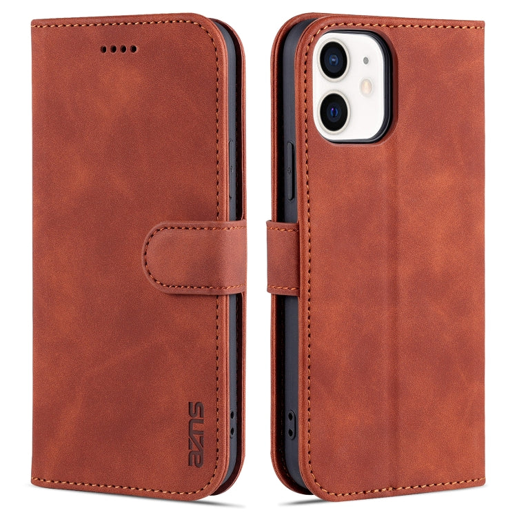 AZNS Skin Feel Calf Texture Horizontal Flip Leather Case with Card Slots & Holder & Wallet, For iPhone 12 / 12 Pro, For iPhone 12 Mini AZNS Skin Feel Calf Texture Horizontal Flip Leather Case with Card Slots & Holder & Wallet, For iPhone 12 / 12 Pro, For iPhone 12 Mini