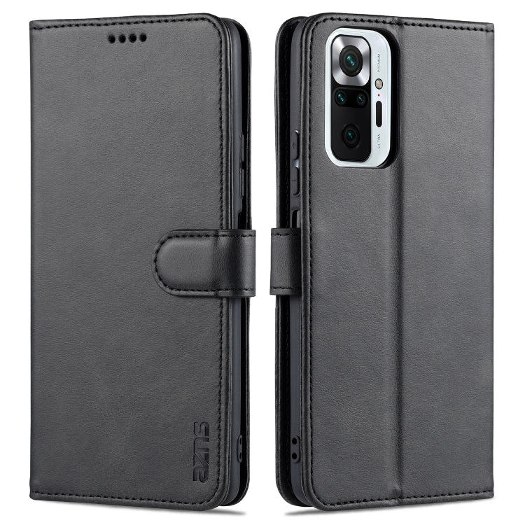 AZNS Skin Feel Calf Texture Horizontal Flip Leather Case with Card Slots & Holder & Wallet, For Xiaomi Redmi Note 10 Pro Max