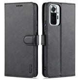 AZNS Skin Feel Calf Texture Horizontal Flip Leather Case with Card Slots & Holder & Wallet, For Xiaomi Redmi Note 10 Pro Max