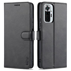 AZNS Skin Feel Calf Texture Horizontal Flip Leather Case with Card Slots & Holder & Wallet, For Xiaomi Redmi Note 10 Pro Max