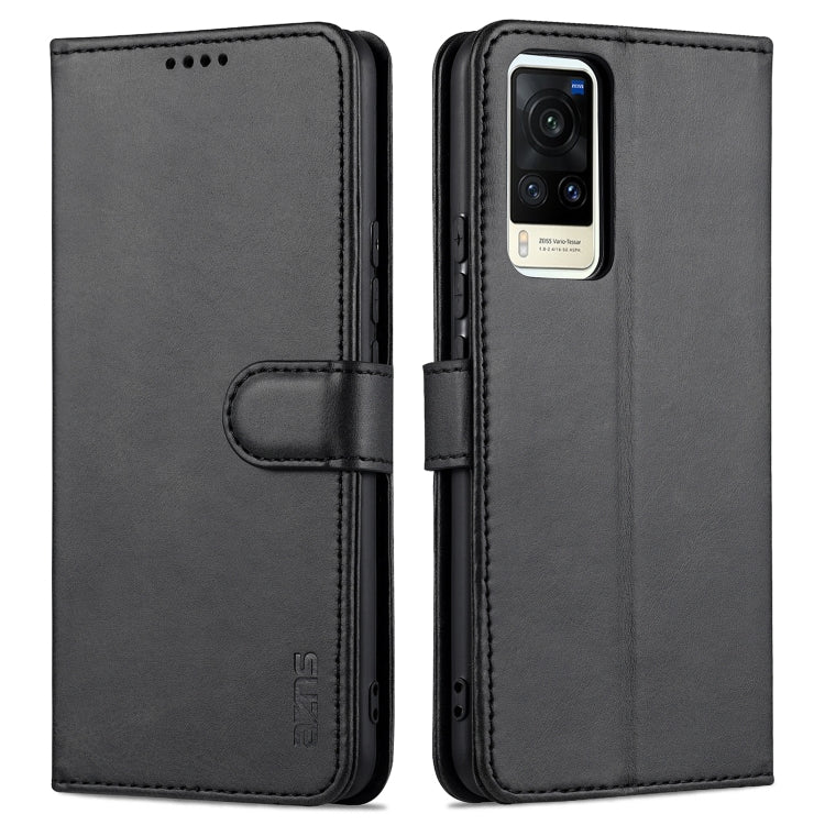 AZNS Skin Feel Calf Texture Horizontal Flip Leather Case with Card Slots & Holder & Wallet, For vivo V21, For vivo X60, For vivo X60 Pro AZNS Skin Feel Calf Texture Horizontal Flip Leather Case with Card Slots & Holder & Wallet, For vivo V21, For vivo X60, For vivo X60 Pro