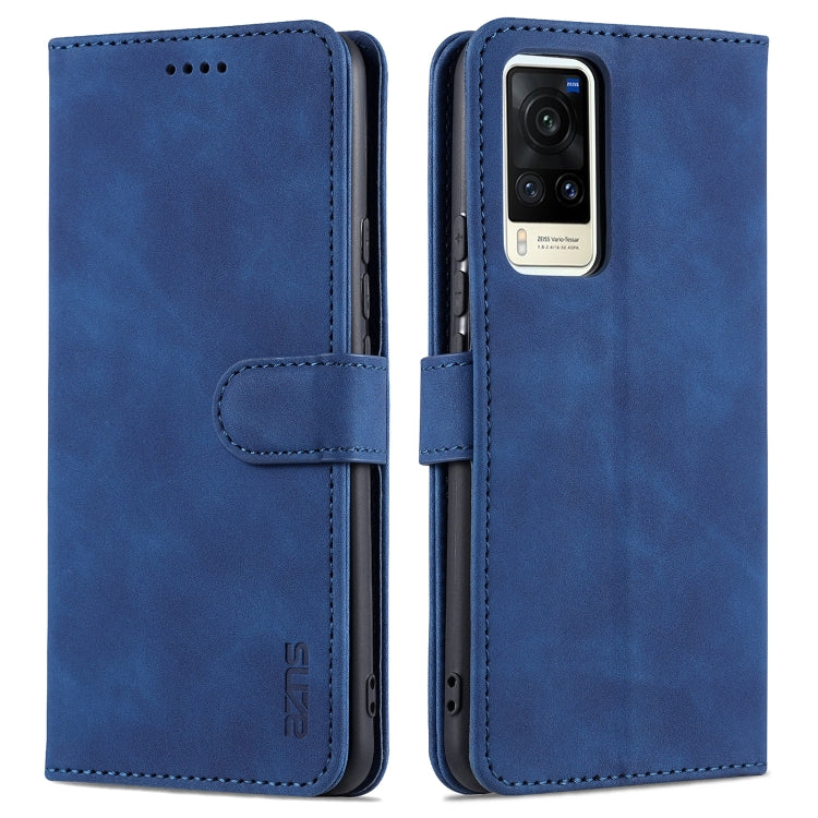 AZNS Skin Feel Calf Texture Horizontal Flip Leather Case with Card Slots & Holder & Wallet, For vivo V21, For vivo X60, For vivo X60 Pro AZNS Skin Feel Calf Texture Horizontal Flip Leather Case with Card Slots & Holder & Wallet, For vivo V21, For vivo X60, For vivo X60 Pro