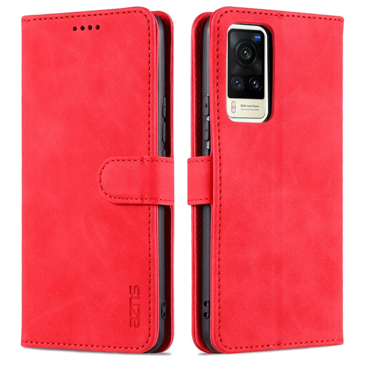 AZNS Skin Feel Calf Texture Horizontal Flip Leather Case with Card Slots & Holder & Wallet, For vivo V21, For vivo X60, For vivo X60 Pro AZNS Skin Feel Calf Texture Horizontal Flip Leather Case with Card Slots & Holder & Wallet, For vivo V21, For vivo X60, For vivo X60 Pro