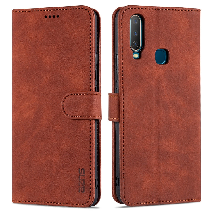 AZNS Skin Feel Calf Texture Horizontal Flip Leather Case with Card Slots & Holder & Wallet, For vivo S9e, For vivo Y17 / Y3 / Y3S AZNS Skin Feel Calf Texture Horizontal Flip Leather Case with Card Slots & Holder & Wallet, For vivo S9e, For vivo Y17 / Y3 / Y3S