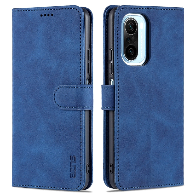 AZNS Skin Feel Calf Texture Horizontal Flip Leather Case with Card Slots & Holder & Wallet, For Xiaomi Redmi K40 Pro, For Xiaomi Poco F3, For Xiaomi Redmi Note 9 5G, For Xiaomi Redmi Note 10 5G