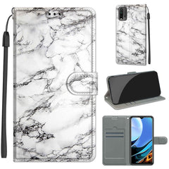 Voltage Farbige Zeichnung Magnetverschluss Horizontal Flip PU Ledertasche mit Halter & Kartenfächern, Für Xiaomi Redmi 9 Power/Note 9 4G