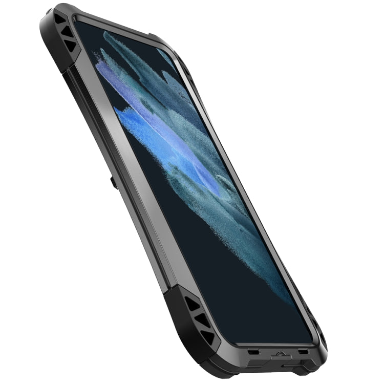 R-JUST AMIRA Funda protectora de metal resistente al agua, a prueba de golpes y polvo, para Samsung Galaxy S21 FE R-JUST AMIRA Funda protectora de metal resistente al agua, a prueba de golpes y polvo, para Samsung Galaxy S21 FE