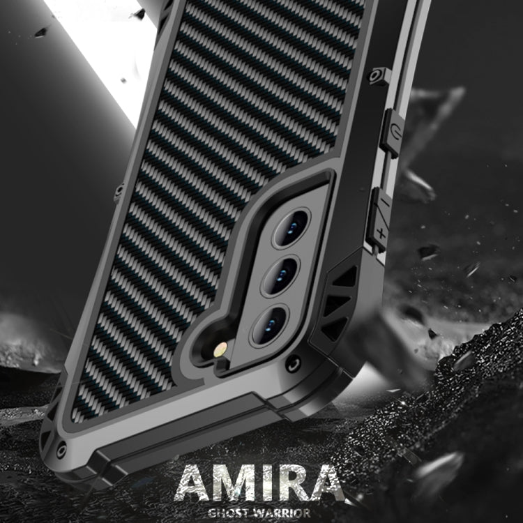 R-JUST AMIRA Funda protectora de metal resistente al agua, a prueba de golpes y polvo, para Samsung Galaxy S21 FE R-JUST AMIRA Funda protectora de metal resistente al agua, a prueba de golpes y polvo, para Samsung Galaxy S21 FE