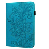 Lace Flower Embossing Pattern Horizontal Flip Leather Case with Holder & Card Slots & Wallet & Photo Frame & Sleep / Wake-up Function, For Amazon Kindle Fire HD 8 2020 / HD 8 Plus 2020, For Amazon Kindle Fire HD 10 2019 / 2018 / 2017 / 2016