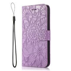 Skin Feel Embossed Sunflower Horizontal Flip Leather Case with Holder & Card Slots & Wallet & Lanyard, For iPhone 7 Plus / 8 Plus, For iPhone 7 / 8 / SE(2020)