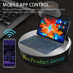 Intelligent APP Screen Display Electric Rotating Turntable Mirror Display Stand Live Broadcast Video Shooting Props Turntable