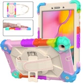 Contrast Color Robot Shockproof Silicon + PC Protective Case with Holder & Shoulder Strap, For Samsung Galaxy Tab A 8.0 (2019)T290/T295