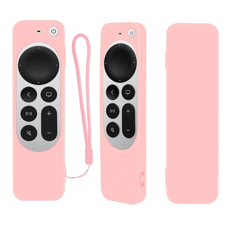 Silicone Protective Case Cover with Rope For Apple TV 4K 4th Siri Remote Controller Silicone Protective Case Cover with Rope For Apple TV 4K 4th Siri Remote Controller