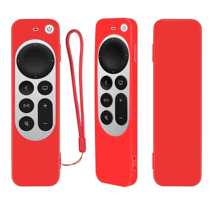Silicone Protective Case Cover with Rope For Apple TV 4K 4th Siri Remote Controller Silicone Protective Case Cover with Rope For Apple TV 4K 4th Siri Remote Controller