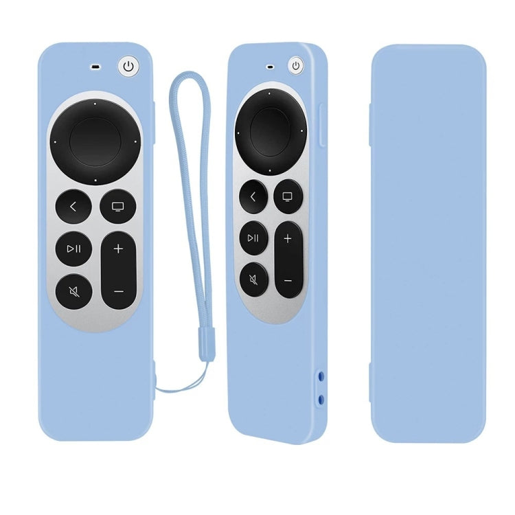 Silicone Protective Case Cover with Rope For Apple TV 4K 4th Siri Remote Controller Silicone Protective Case Cover with Rope For Apple TV 4K 4th Siri Remote Controller