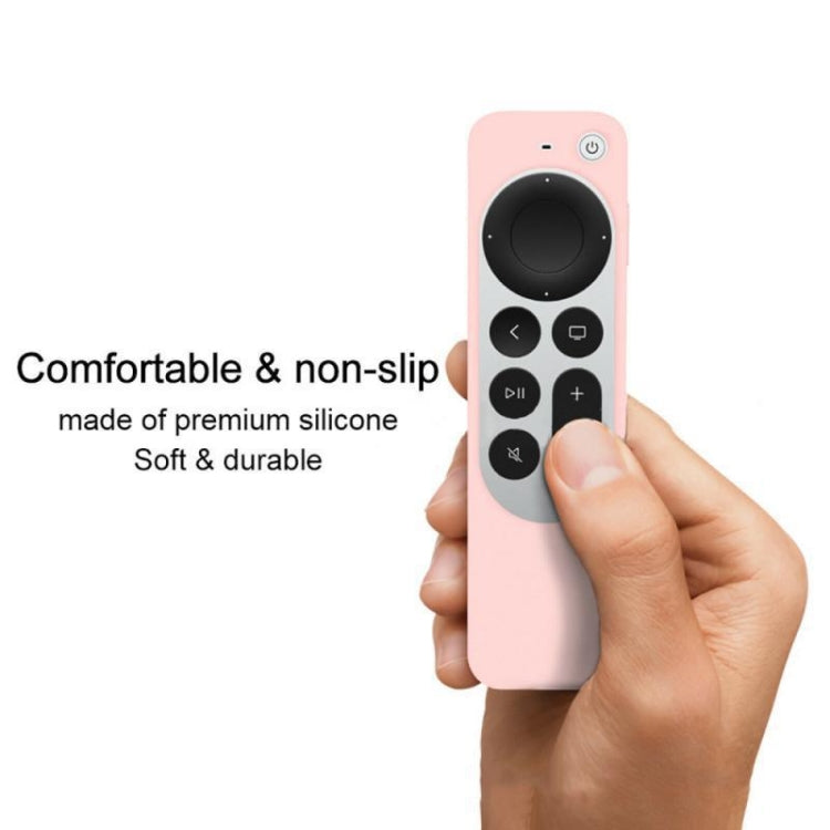 Silicone Protective Case Cover with Rope For Apple TV 4K 4th Siri Remote Controller Silicone Protective Case Cover with Rope For Apple TV 4K 4th Siri Remote Controller