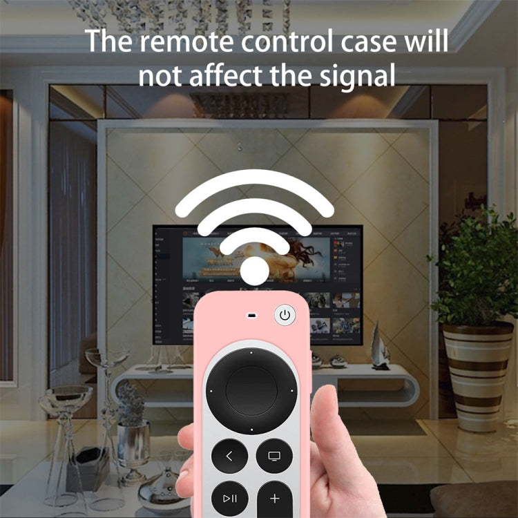 Silicone Protective Case Cover with Rope For Apple TV 4K 4th Siri Remote Controller Silicone Protective Case Cover with Rope For Apple TV 4K 4th Siri Remote Controller