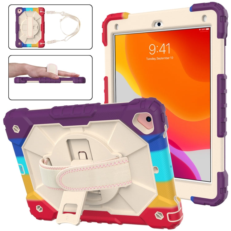 Estuche protector de silicona y policarbonato a prueba de golpes con diseño de robot en color de contraste, con soporte y correa para el hombro, para iPad 9.7 (2018) y (2017) / Air 2 / Air Estuche protector de silicona y policarbonato a prueba de golpes con diseño de robot en color de contraste, con soporte y correa para el hombro, para iPad 9.7 (2018) y (2017) / Air 2 / Air
