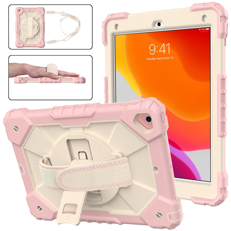Estuche protector de silicona y policarbonato a prueba de golpes con diseño de robot en color de contraste, con soporte y correa para el hombro, para iPad 9.7 (2018) y (2017) / Air 2 / Air Estuche protector de silicona y policarbonato a prueba de golpes con diseño de robot en color de contraste, con soporte y correa para el hombro, para iPad 9.7 (2018) y (2017) / Air 2 / Air