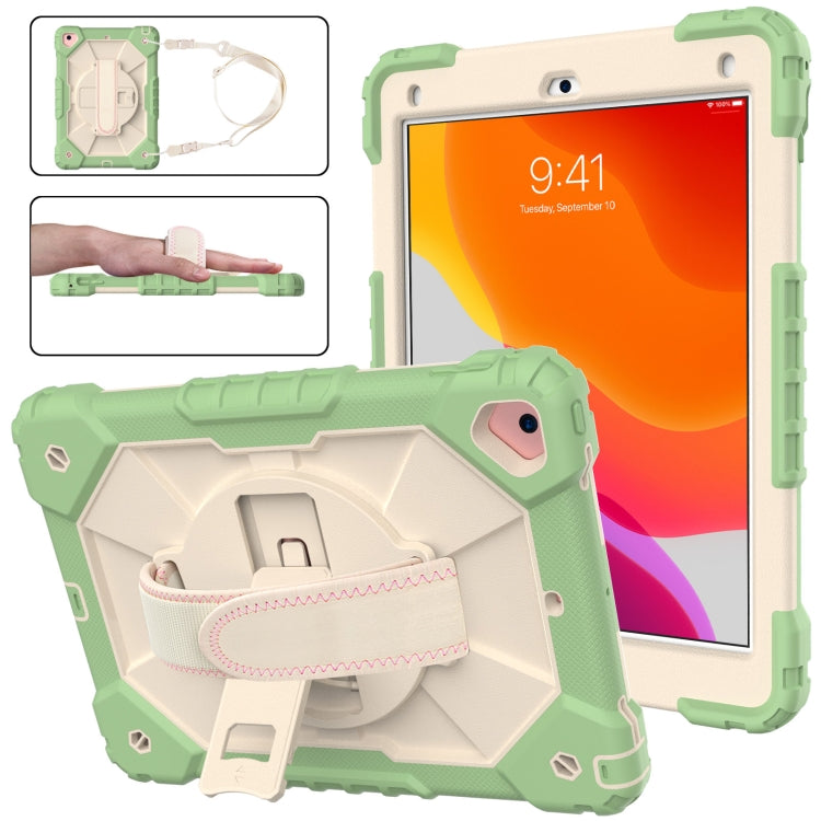 Estuche protector de silicona y policarbonato a prueba de golpes con diseño de robot en color de contraste, con soporte y correa para el hombro, para iPad 9.7 (2018) y (2017) / Air 2 / Air Estuche protector de silicona y policarbonato a prueba de golpes con diseño de robot en color de contraste, con soporte y correa para el hombro, para iPad 9.7 (2018) y (2017) / Air 2 / Air