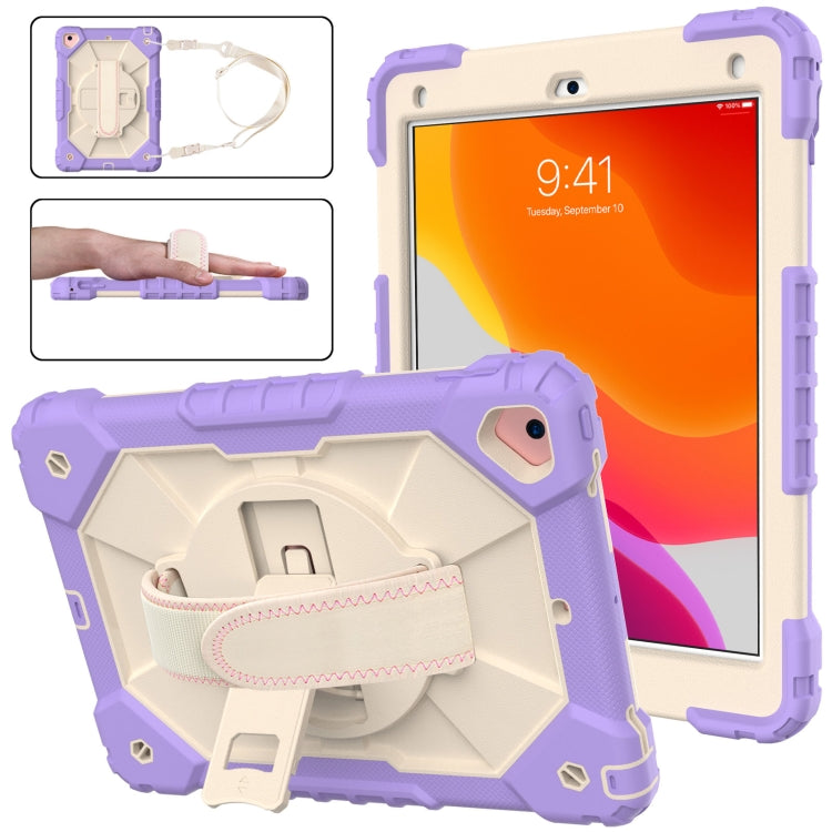 Estuche protector de silicona y policarbonato a prueba de golpes con diseño de robot en color de contraste, con soporte y correa para el hombro, para iPad 9.7 (2018) y (2017) / Air 2 / Air Estuche protector de silicona y policarbonato a prueba de golpes con diseño de robot en color de contraste, con soporte y correa para el hombro, para iPad 9.7 (2018) y (2017) / Air 2 / Air