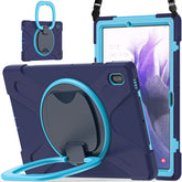Silicone + PC Protective Case with Holder & Shoulder Strap