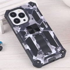 Camouflage Armor Shockproof TPU + PC Magnetic Protective Case with Holder