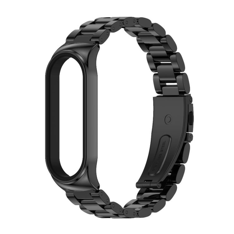 For Xiaomi Mi Band 6 / 5 / 4 / 3 CS Metal Three Bead Stainless Steel Replacement Watchband For Xiaomi Mi Band 6 / 5 / 4 / 3 CS Metal Three Bead Stainless Steel Replacement Watchband