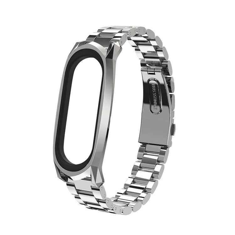 For Xiaomi Mi Band 6 / 5 / 4 / 3 Mijobs Three Beads Metal GT Stainless Steel Replacement Watchband For Xiaomi Mi Band 6 / 5 / 4 / 3 Mijobs Three Beads Metal GT Stainless Steel Replacement Watchband
