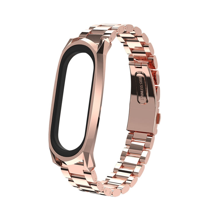 For Xiaomi Mi Band 6 / 5 / 4 / 3 Mijobs Three Beads Metal GT Stainless Steel Replacement Watchband For Xiaomi Mi Band 6 / 5 / 4 / 3 Mijobs Three Beads Metal GT Stainless Steel Replacement Watchband