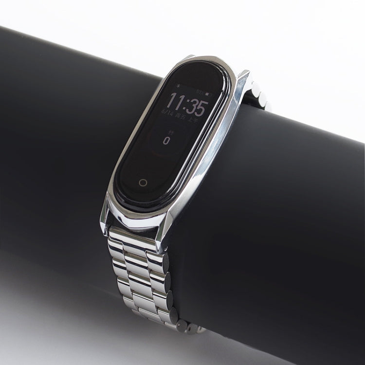 For Xiaomi Mi Band 6 / 5 / 4 / 3 Mijobs Three Beads Metal GT Stainless Steel Replacement Watchband For Xiaomi Mi Band 6 / 5 / 4 / 3 Mijobs Three Beads Metal GT Stainless Steel Replacement Watchband