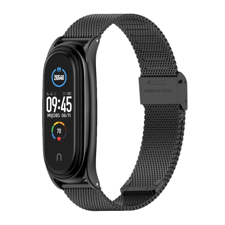 For Xiaomi Mi Band 6 / 5 / 4 / 3 Mijobs Milan Buckle Plus Stainless Steel Replacement Watchband For Xiaomi Mi Band 6 / 5 / 4 / 3 Mijobs Milan Buckle Plus Stainless Steel Replacement Watchband