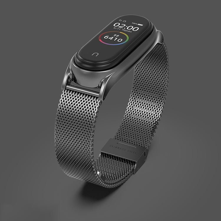 For Xiaomi Mi Band 6 / 5 / 4 / 3 Mijobs Milan Buckle Plus Stainless Steel Replacement Watchband For Xiaomi Mi Band 6 / 5 / 4 / 3 Mijobs Milan Buckle Plus Stainless Steel Replacement Watchband