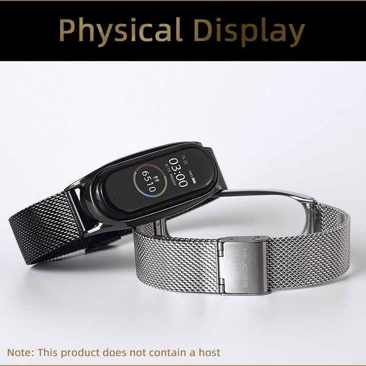 For Xiaomi Mi Band 6 / 5 / 4 / 3 Mijobs Milan Buckle Plus Stainless Steel Replacement Watchband For Xiaomi Mi Band 6 / 5 / 4 / 3 Mijobs Milan Buckle Plus Stainless Steel Replacement Watchband