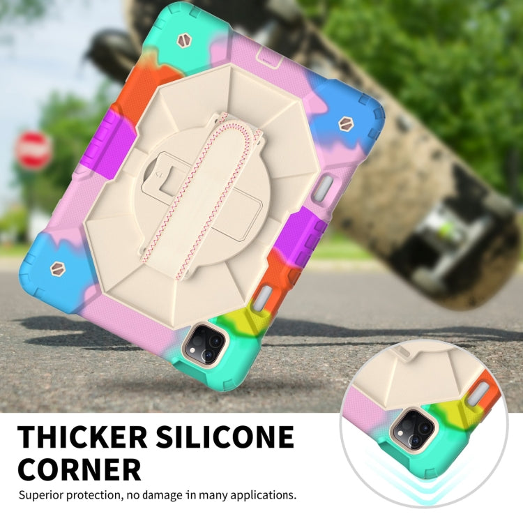 Contrast Color Robot Shockproof Silicon + PC Protective Case with Holder & Shoulder Strap For iPad Pro 11 2021 / 2020 / 2018 / iPad Air 4 10.9 2020, For iPad Pro 11 2022 / 2021 / 2020 / 2018 / iPad Air 4 10.9 2020 Contrast Color Robot Shockproof Silicon + PC Protective Case with Holder & Shoulder Strap For iPad Pro 11 2021 / 2020 / 2018 / iPad Air 4 10.9 2020, For iPad Pro 11 2022 / 2021 / 2020 / 2018 / iPad Air 4 10.9 2020