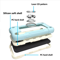 Funda protectora de silicona y PC a prueba de golpes con soporte de doble anillo, para iPhone XR, iPhone XS Max, iPhone 11