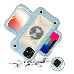 Shockproof Silicone + PC Protective Case with Dual-Ring Holder, For iPhone 11 Pro Max, For iPhone 12 mini