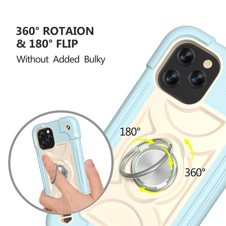 Shockproof Silicone + PC Protective Case with Dual-Ring Holder, For iPhone 12 / 12 Pro, For iPhone 12 Pro Max Shockproof Silicone + PC Protective Case with Dual-Ring Holder, For iPhone 12 / 12 Pro, For iPhone 12 Pro Max