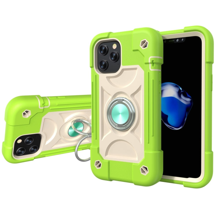 Shockproof Silicone + PC Protective Case with Dual-Ring Holder, For iPhone 12 / 12 Pro, For iPhone 12 Pro Max Shockproof Silicone + PC Protective Case with Dual-Ring Holder, For iPhone 12 / 12 Pro, For iPhone 12 Pro Max