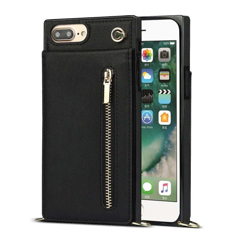 Cross-body Zipper Square TPU+PU Back Cover Case with Holder & Card Slots & Wallet & Strap, For iPhone 8 Plus / 7 Plus, For iPhone 11, For iPhone 11 Pro, For iPhone 11 Pro Max Cross-body Zipper Square TPU+PU Back Cover Case with Holder & Card Slots & Wallet & Strap, For iPhone 8 Plus / 7 Plus, For iPhone 11, For iPhone 11 Pro, For iPhone 11 Pro Max