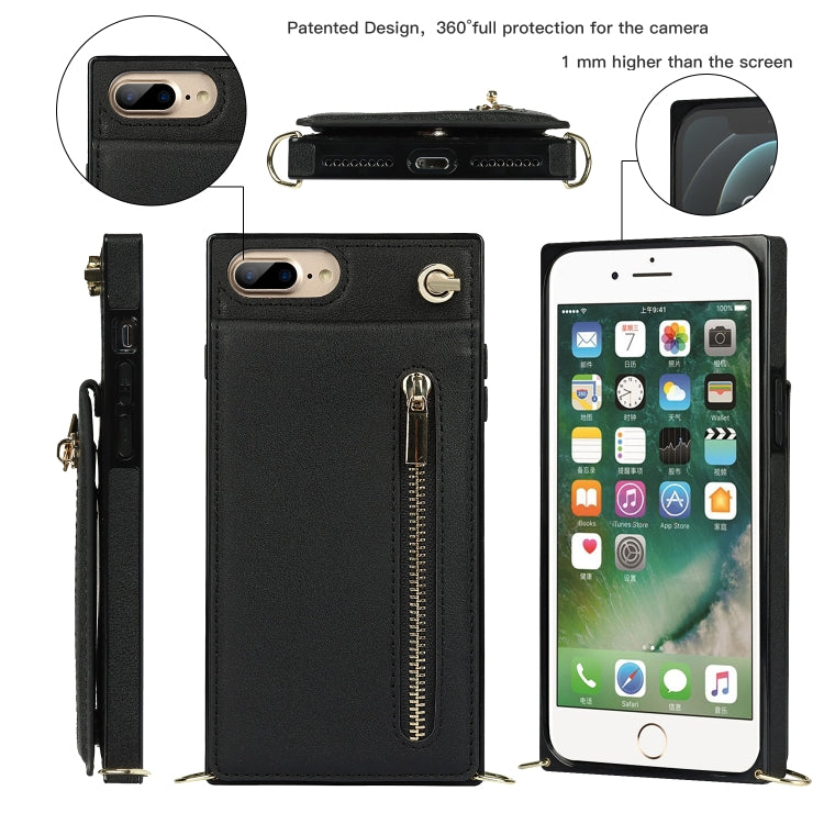 Cross-body Zipper Square TPU+PU Back Cover Case with Holder & Card Slots & Wallet & Strap, For iPhone 8 Plus / 7 Plus, For iPhone 11, For iPhone 11 Pro, For iPhone 11 Pro Max Cross-body Zipper Square TPU+PU Back Cover Case with Holder & Card Slots & Wallet & Strap, For iPhone 8 Plus / 7 Plus, For iPhone 11, For iPhone 11 Pro, For iPhone 11 Pro Max