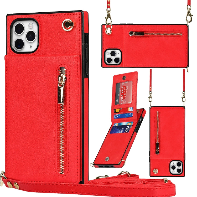 Cross-body Zipper Square TPU+PU Back Cover Case with Holder & Card Slots & Wallet & Strap, For iPhone 8 Plus / 7 Plus, For iPhone 11, For iPhone 11 Pro, For iPhone 11 Pro Max Cross-body Zipper Square TPU+PU Back Cover Case with Holder & Card Slots & Wallet & Strap, For iPhone 8 Plus / 7 Plus, For iPhone 11, For iPhone 11 Pro, For iPhone 11 Pro Max