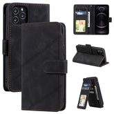 Skin Feel Business Horizontal Flip PU Leather Case with Holder & Multi-Card Slots & Wallet & Lanyard & Photo Frame, For iPhone 12 / 12 Pro, For iPhone 12 Pro Max, For iPhone XS / X, For iPhone XR