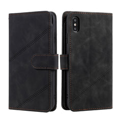 Skin Feel Business Horizontal Flip PU Leather Case with Holder & Multi-Card Slots & Wallet & Lanyard & Photo Frame, For iPhone XS Max, For iPhone 8 Plus / 7 Plus, For iPhone SE 2022 / SE 2020 / 8 / 7