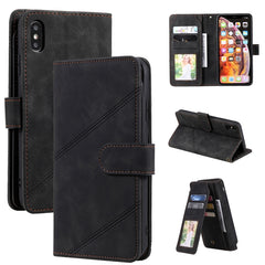 Skin Feel Business Horizontal Flip PU Leather Case with Holder & Multi-Card Slots & Wallet & Lanyard & Photo Frame, For iPhone XS Max, For iPhone 8 Plus / 7 Plus, For iPhone SE 2022 / SE 2020 / 8 / 7