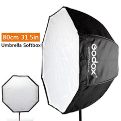 Reflector de softbox con paraguas y flash octogonal portátil Godox Photo Studio, 80 cm, 95 cm y 120 cm