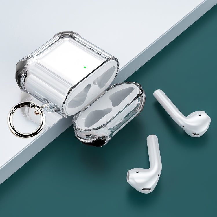 Estuche protector de PC de dos colores con gancho para auriculares inalámbricos anticaídas de cuatro esquinas, para AirPods 1/2, para AirPods Pro Estuche protector de PC de dos colores con gancho para auriculares inalámbricos anticaídas de cuatro esquinas, para AirPods 1/2, para AirPods Pro