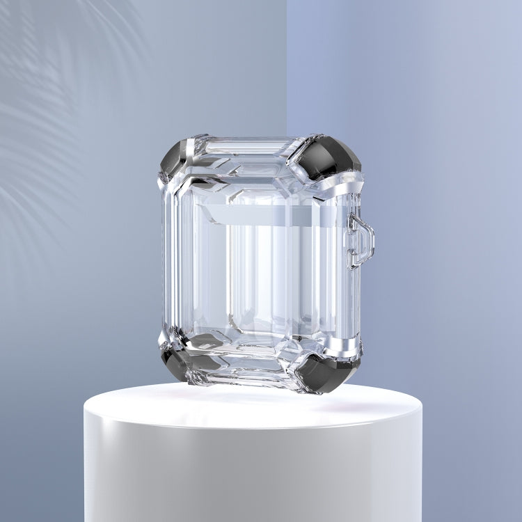 Estuche protector de PC de dos colores con gancho para auriculares inalámbricos anticaídas de cuatro esquinas, para AirPods 1/2, para AirPods Pro Estuche protector de PC de dos colores con gancho para auriculares inalámbricos anticaídas de cuatro esquinas, para AirPods 1/2, para AirPods Pro