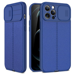 Litchi Texture Sliding Camshield TPU-Schutzhülle, für iPhone 11, für iPhone 11 Pro, für iPhone 11 Pro Max, für iPhone 12 mini, für iPhone 12, für iPhone 12 Pro
