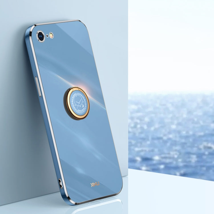 XINLI Straight Edge 6D Galvanisierte TPU-Telefonhülle mit Ringhalter, für iPhone 6 / 6s, für iPhone 6 Plus / 6s Plus, für iPhone 8 Plus / 7 Plus, für iPhone SE 2022 / SE 2020/8/7 XINLI Straight Edge 6D Galvanisierte TPU-Telefonhülle mit Ringhalter, für iPhone 6 / 6s, für iPhone 6 Plus / 6s Plus, für iPhone 8 Plus / 7 Plus, für iPhone SE 2022 / SE 2020/8/7